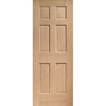 Oak Colonial 6 Panel Internal Fire Door 